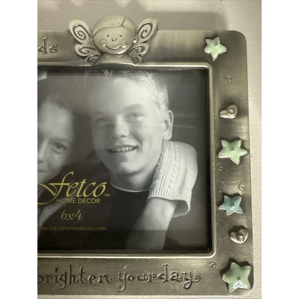 Grandkids Brighten Your Day Frame Pewter Grandparents Day Holds 4x6